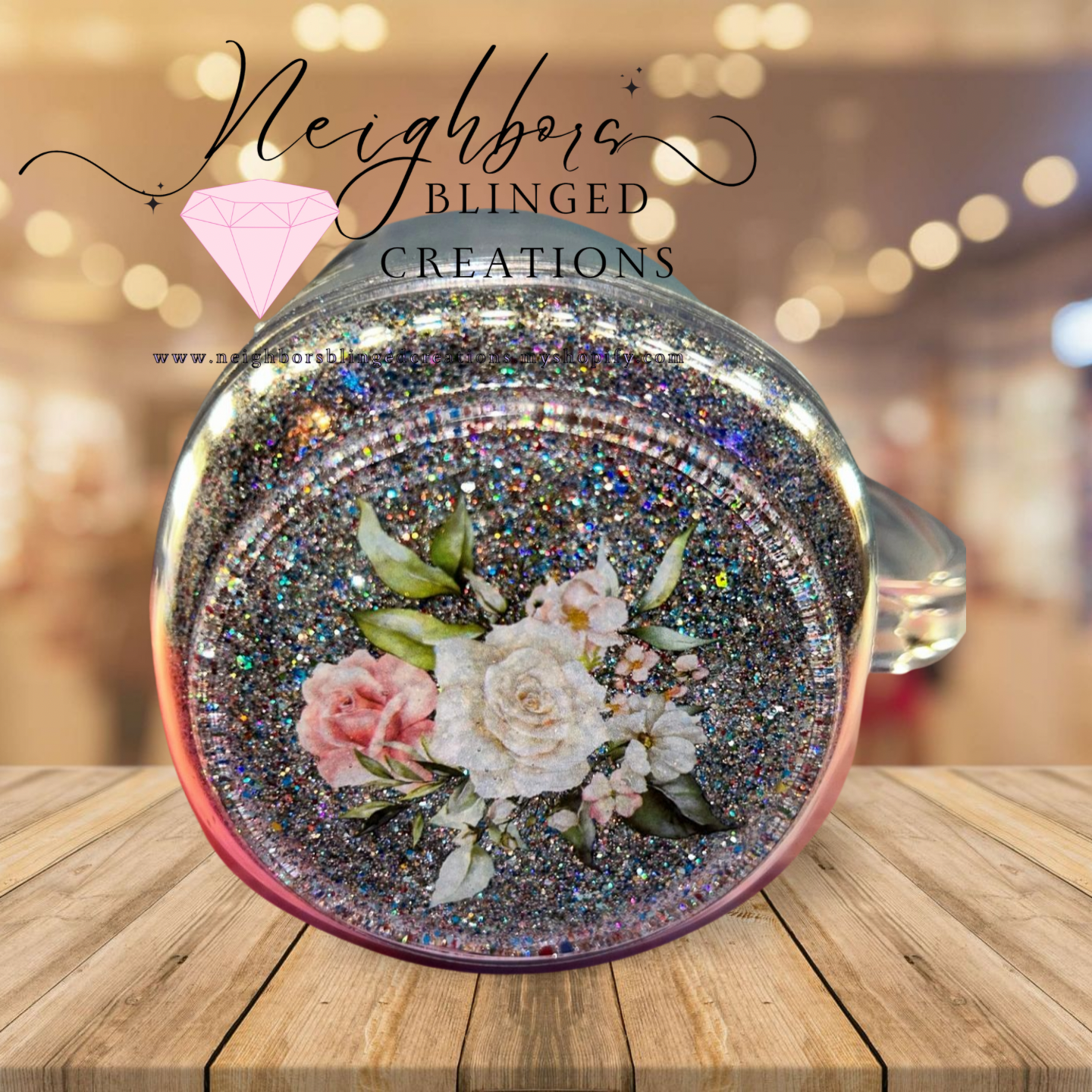 30oz Dry Glitter Acrylic Mug I LIKE TO MAKE ORDER SHIT