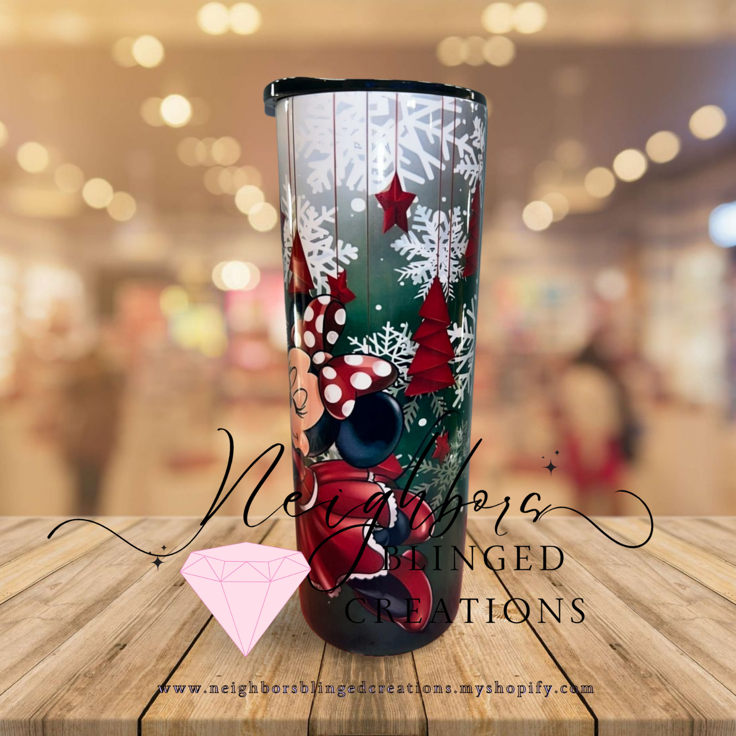 30oz Stainless steel double insulated Christmas edition print