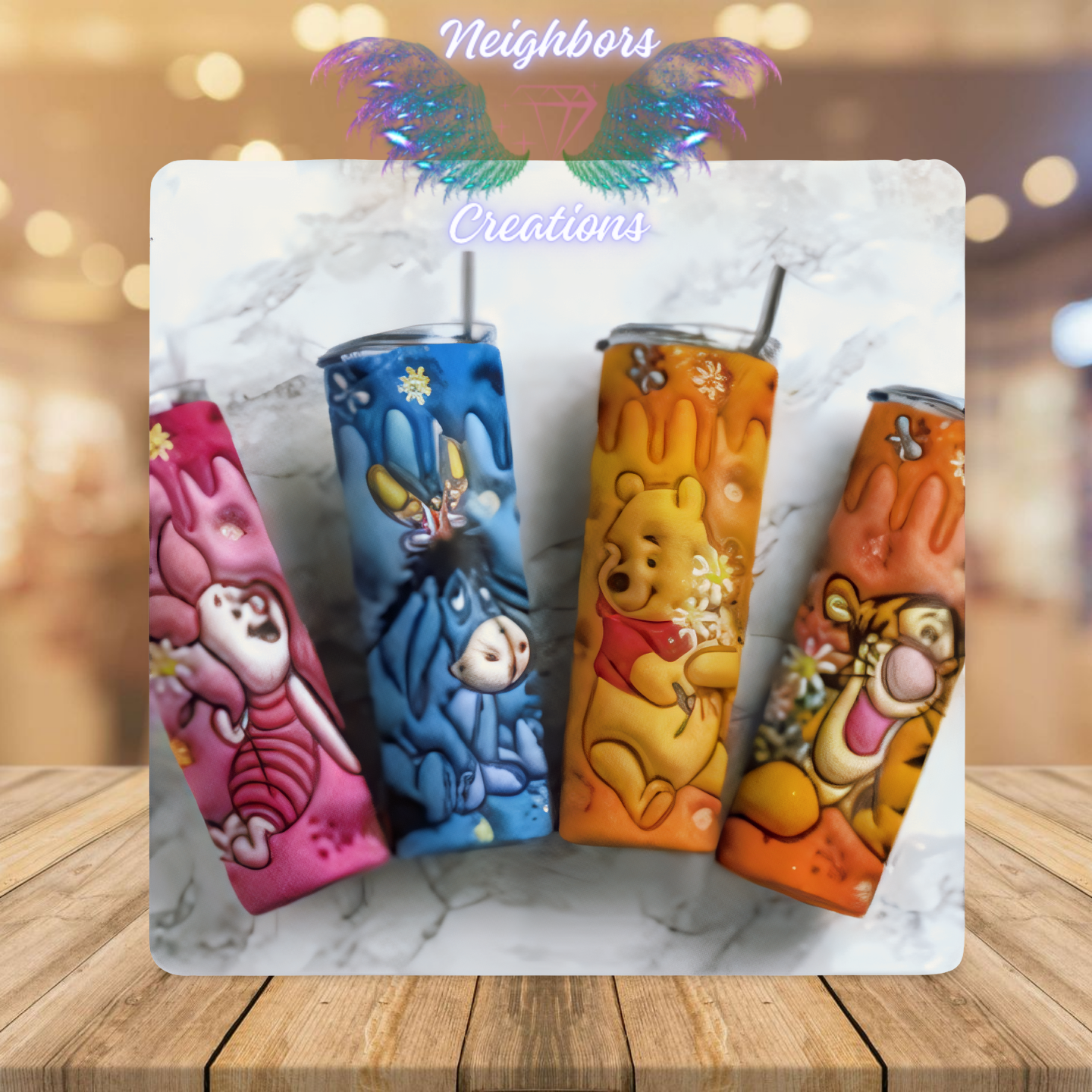 Inspired By Winnie Pooh N Friends Sub Tumbler