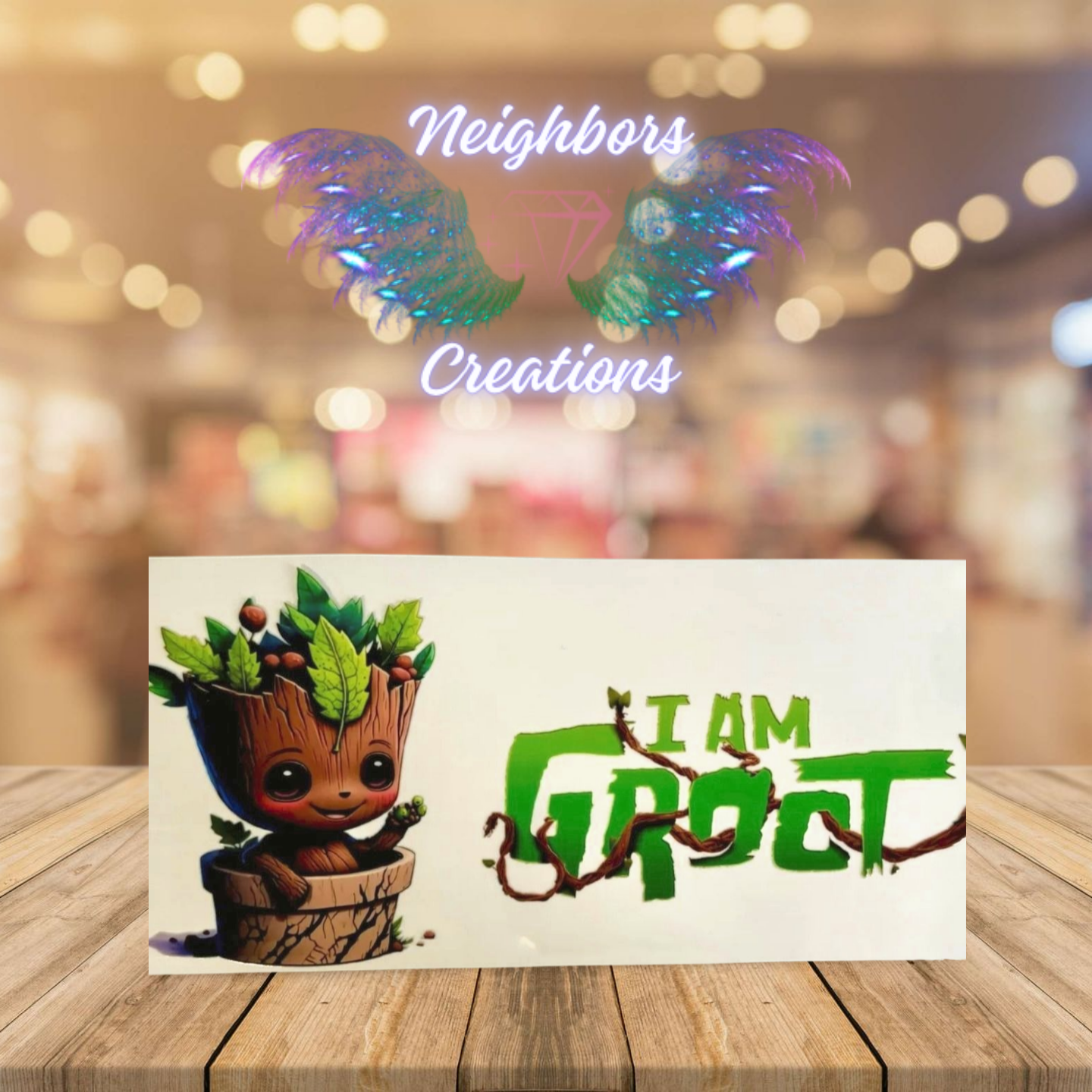 Inspired By I am Groot - UVDTF Wrap - CUSTOM ORDERS ONLY