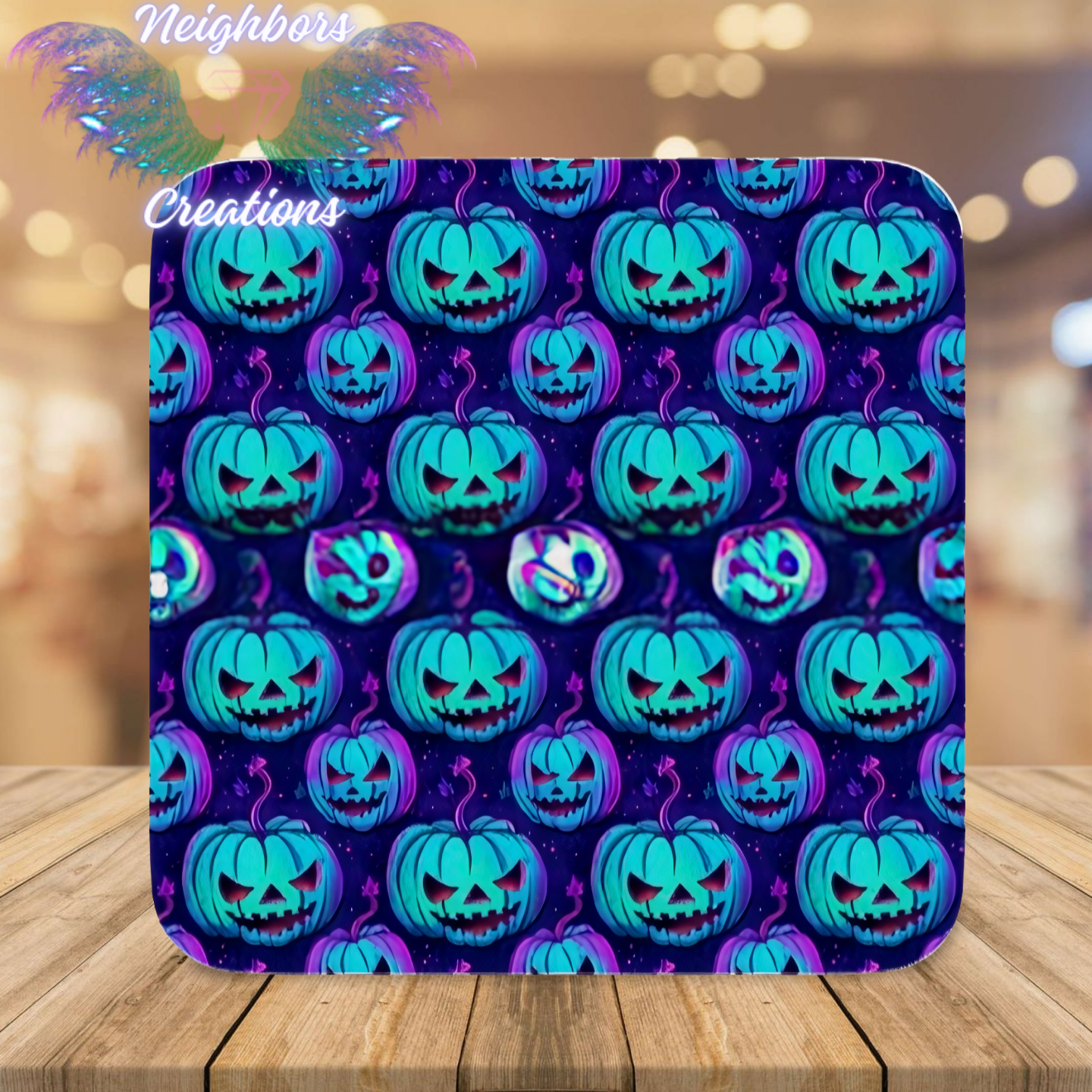 Spooky N Blue Pumpkins Boutique Vinyl