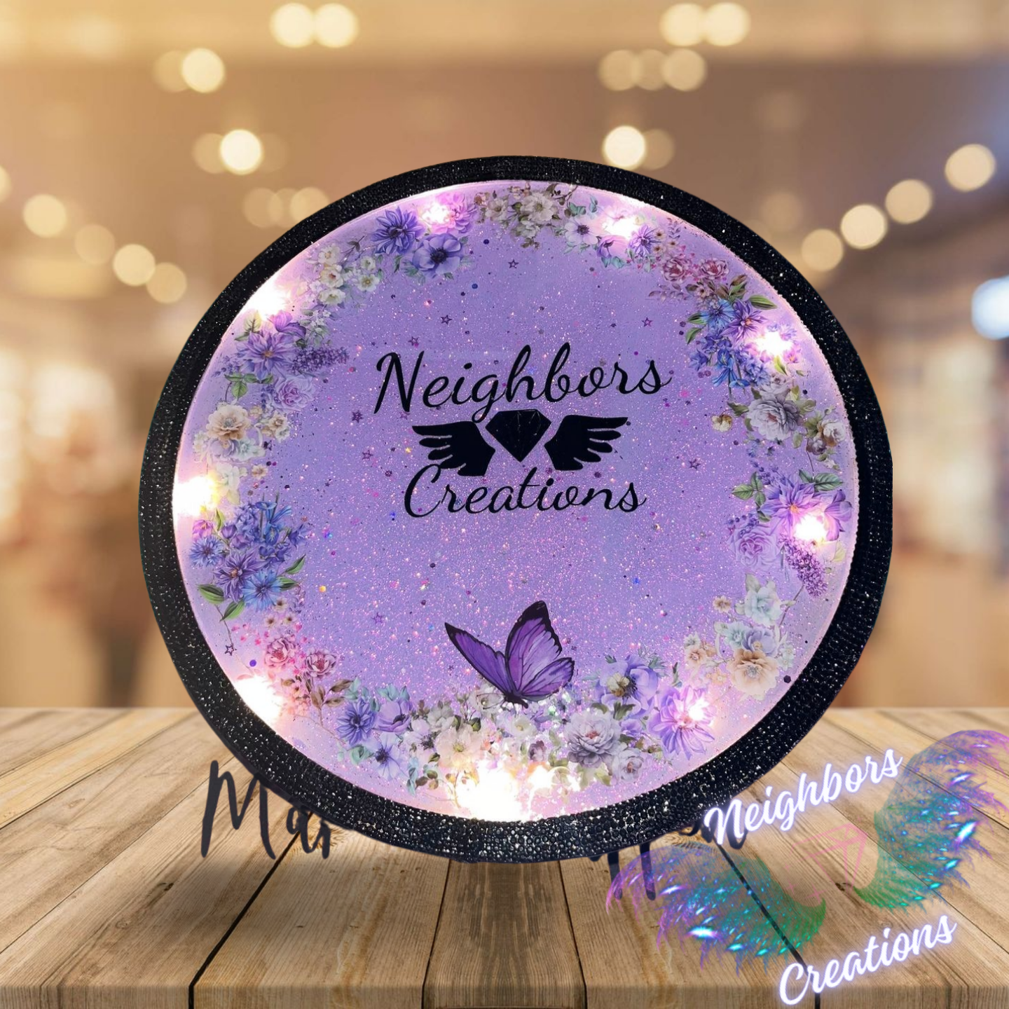 Light up Round Business Logo Sign