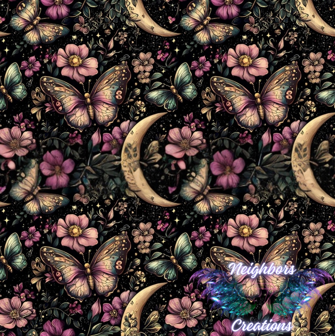 Fall Inspired Half Moons N Butterflies Boutique Vinyl