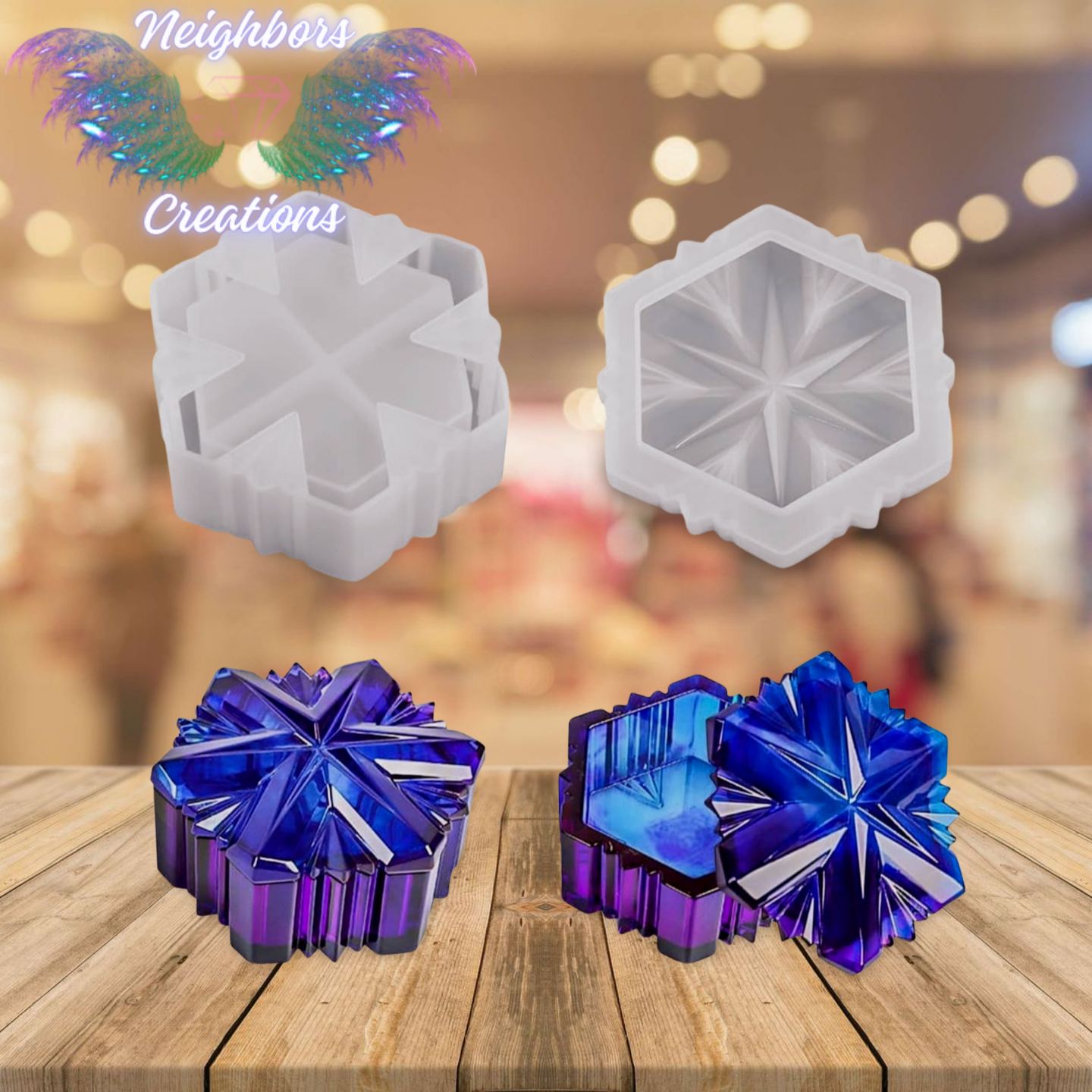 Snow Flake Or Star Jewelry Box THIS WOULD BE FOR A CUSTOM ORDER ONLY