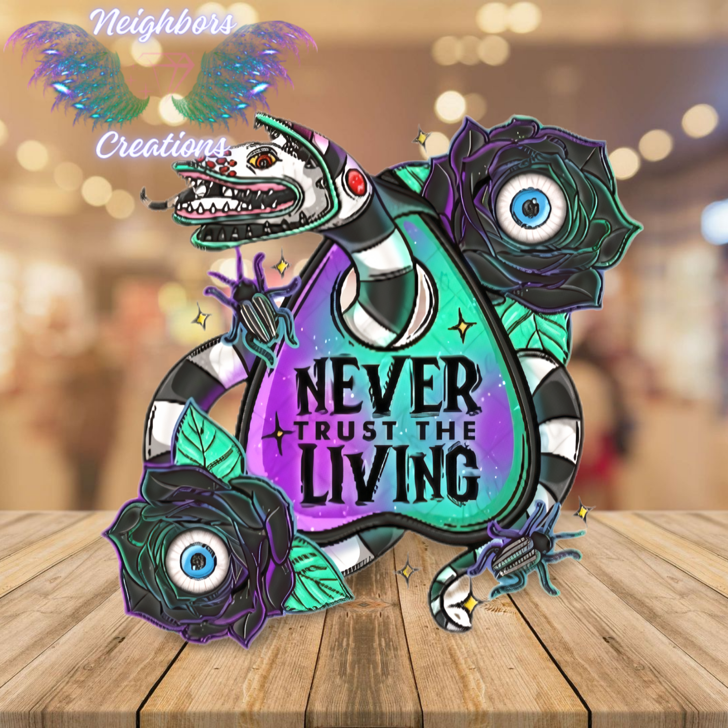 Inspired By Never Trust The Living UVDTF Decal