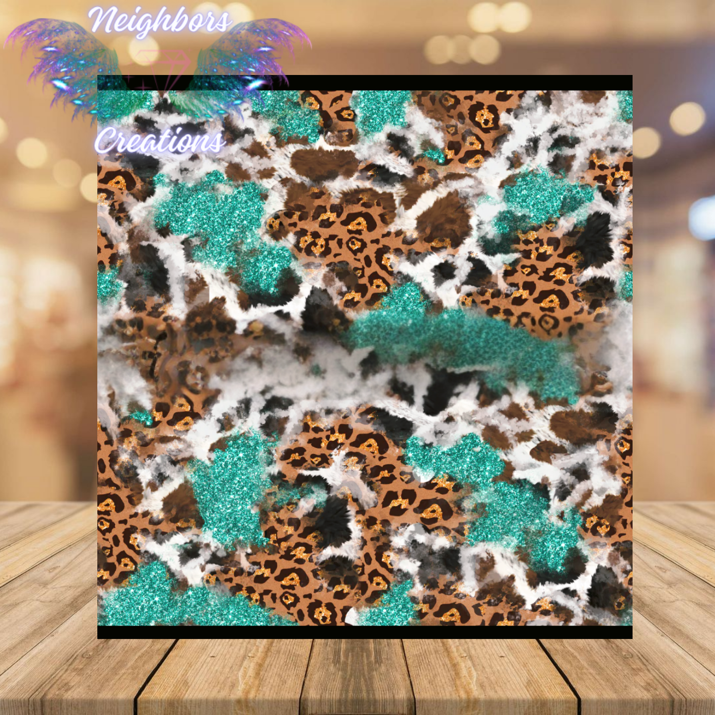 Cow hide Leopard Print Boutique Vinyl