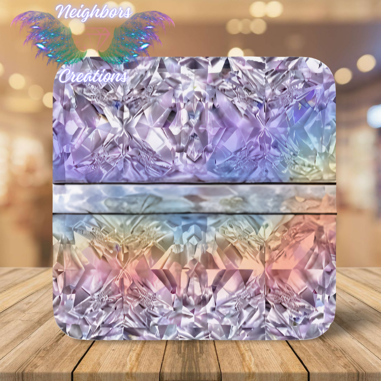 Iridescent Crystal Themed boutique vinyl