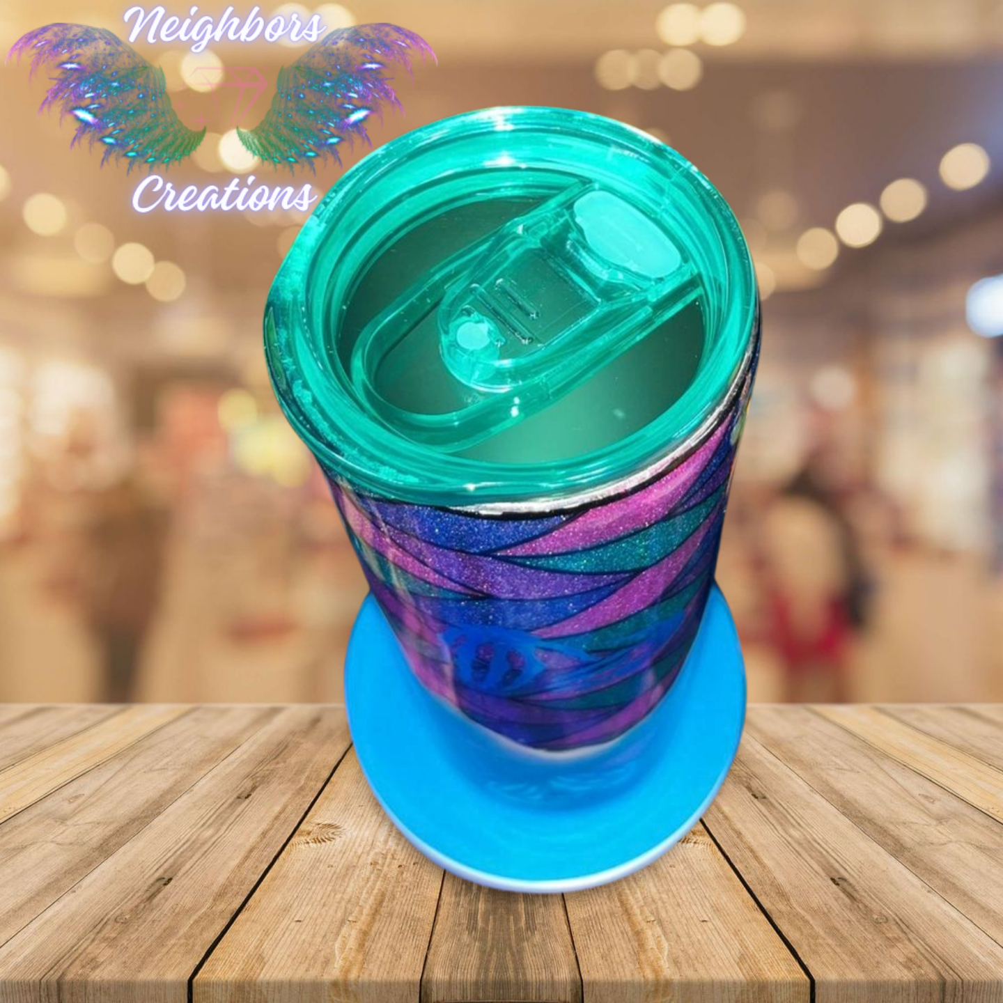 #17 - 20 OZ Tangram Make It A Bad Bitch Day Glittered Tumbler
