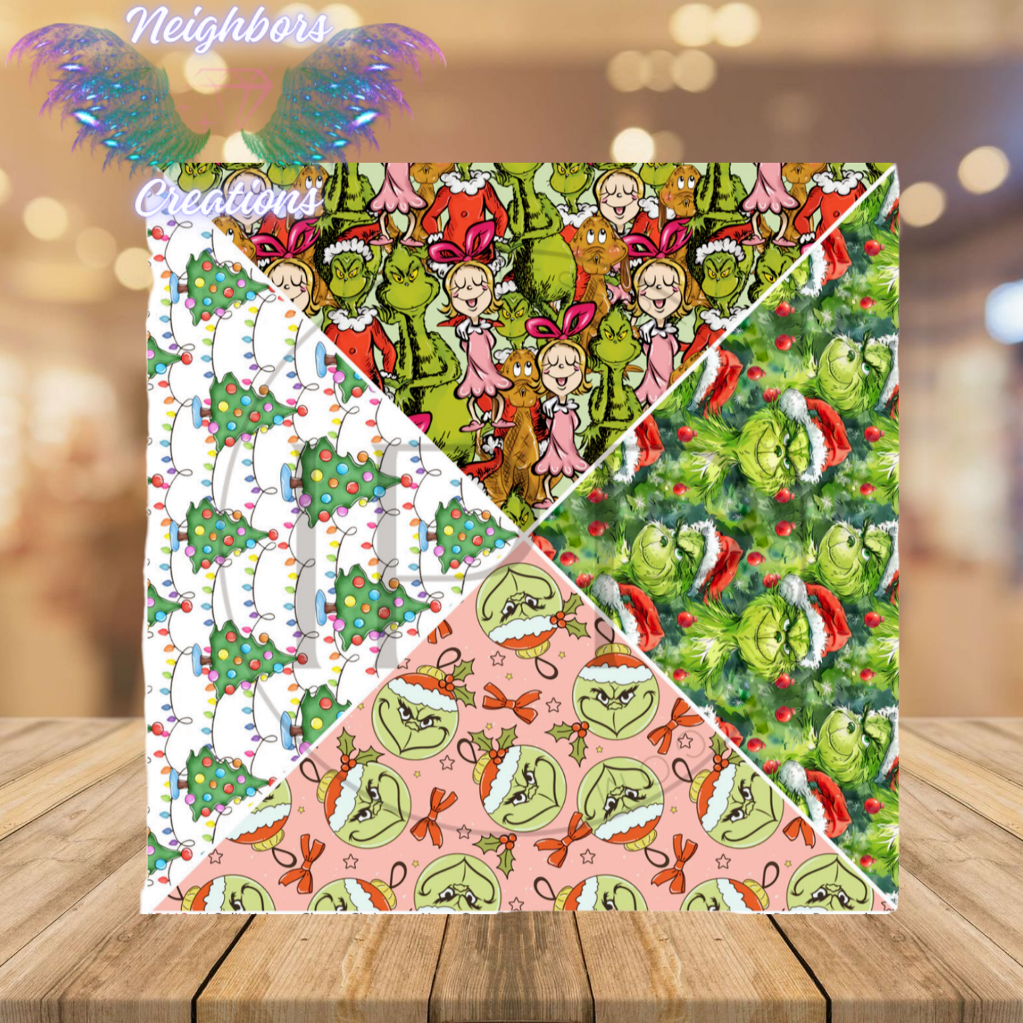 4 Split Christmas Themed Vinyl