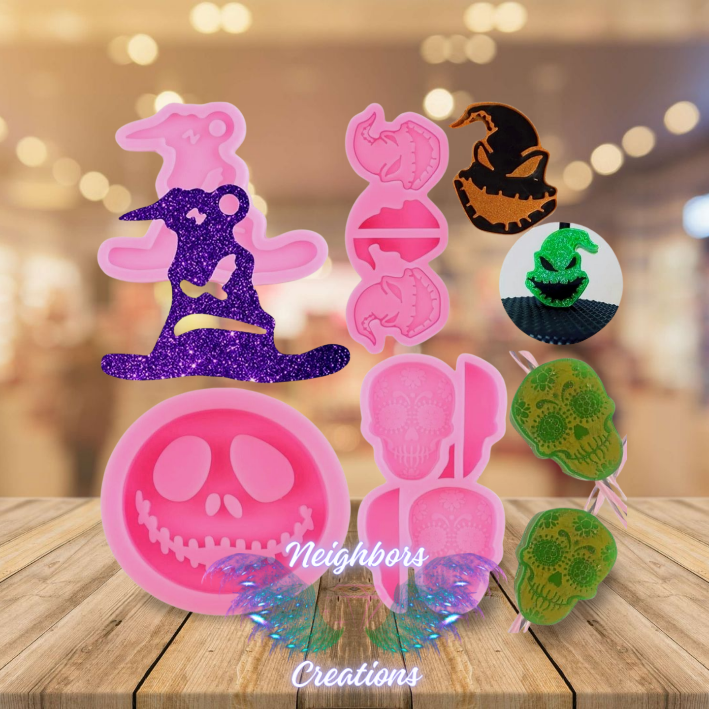 Nightmare B4 Christmas Straw Toppers - Custom Order