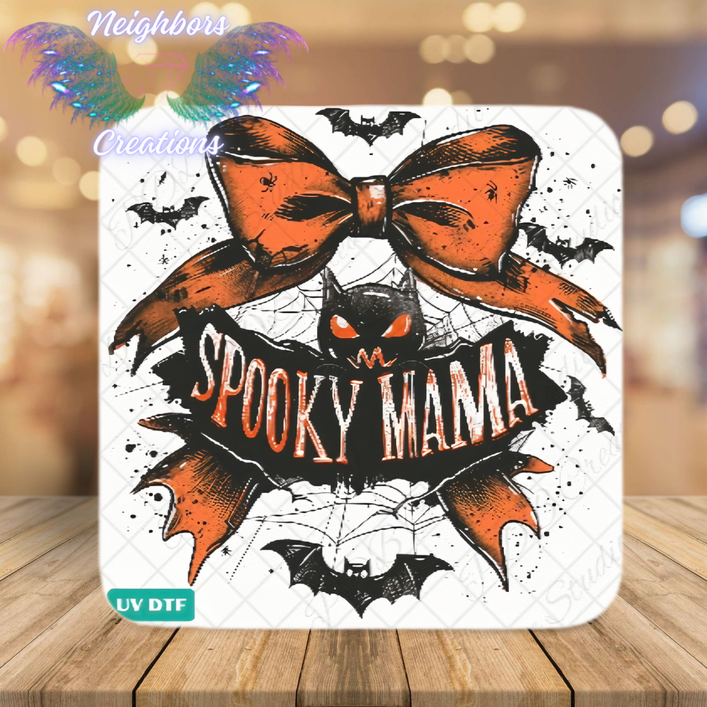 Halloween Themed Spooky Mama UVDTF Decal