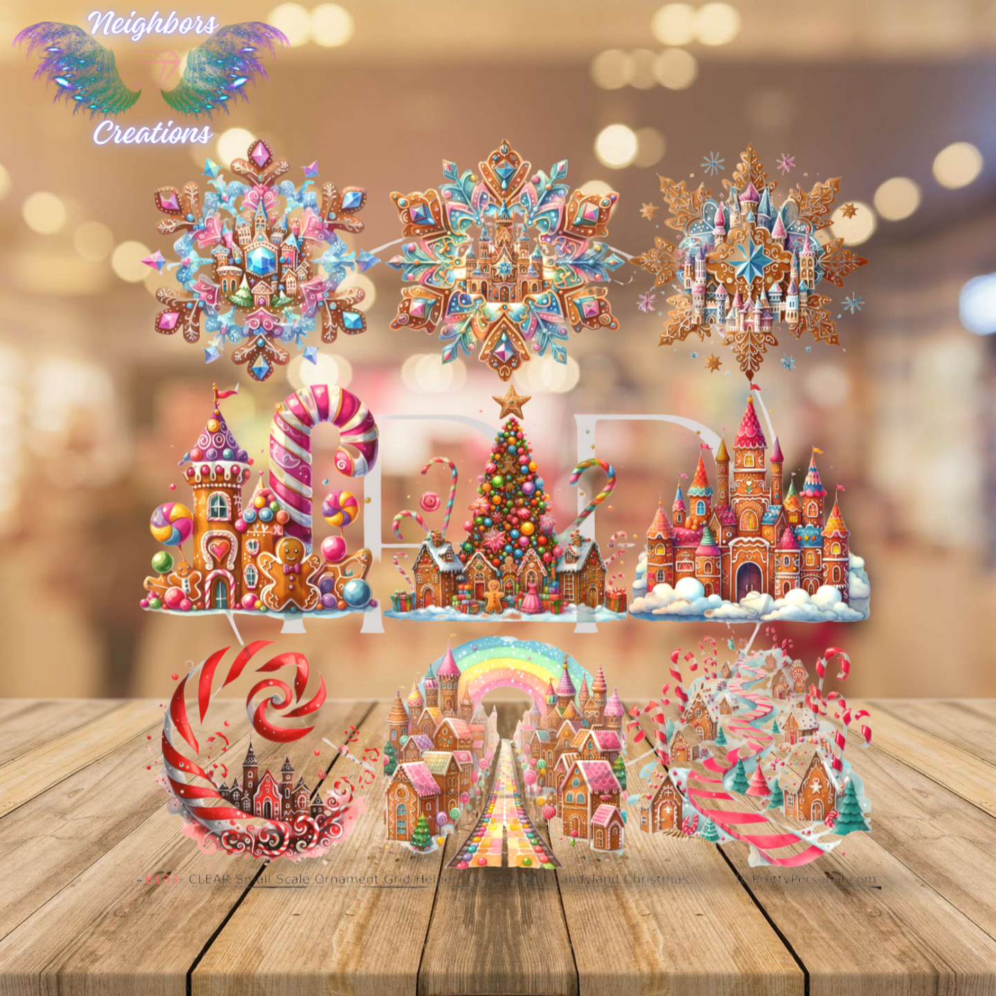 Winter Wonderland Candy Themed Christmas Custom To Order Ornaments