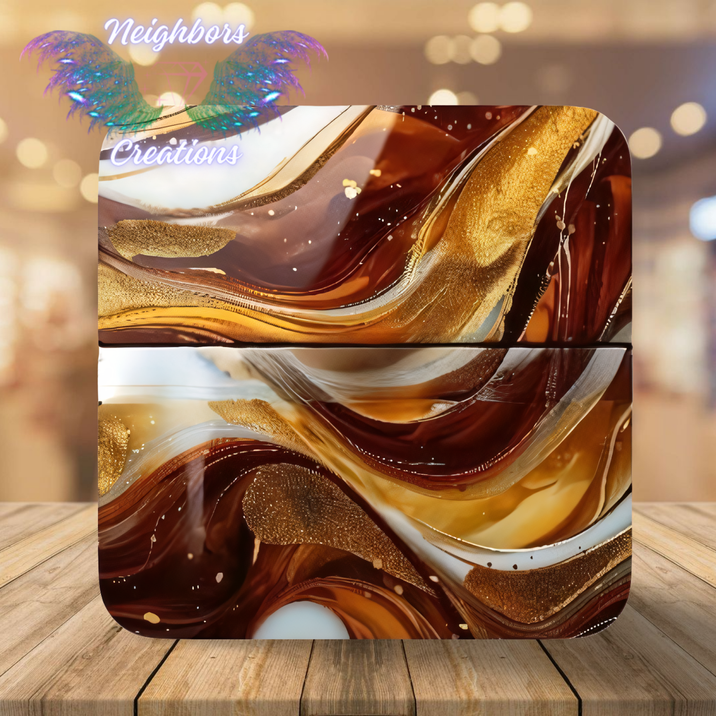 Classic Coffee Inspired Swirls Boutique Vinyl
