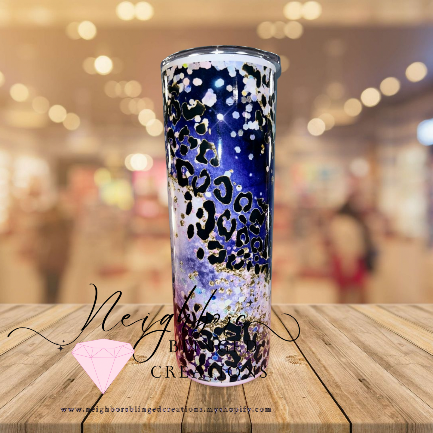 20oz Stainless steel double estimated animal,Fo glitter Tumbler