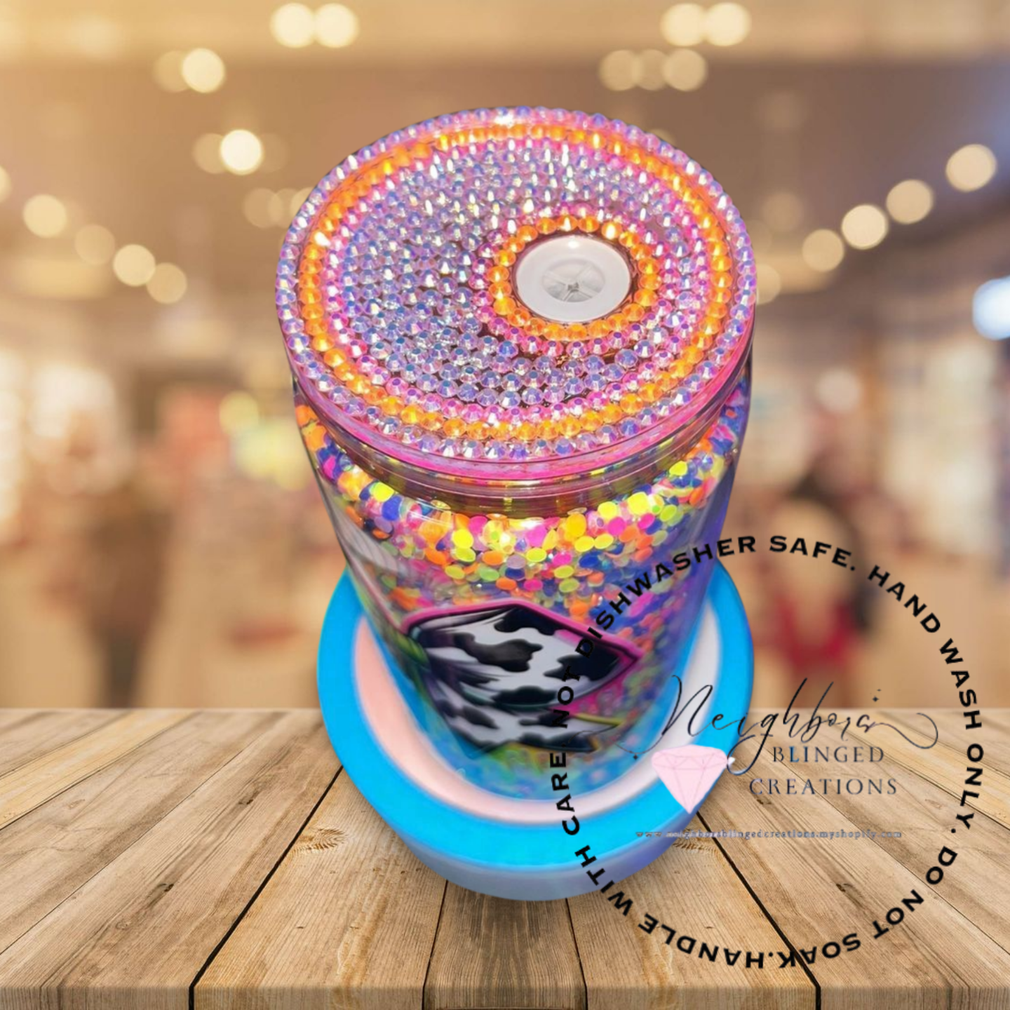 #10 - 16 Oz acrylic plastic snow globe cup