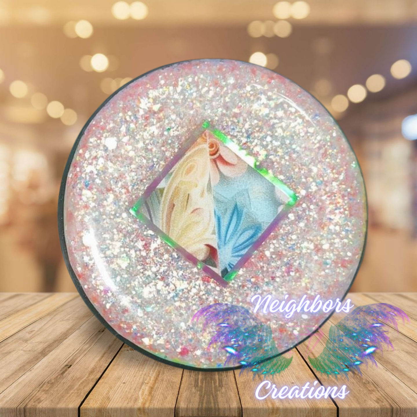 #22 - 20 OZ Glittered Butterfly Tumbler