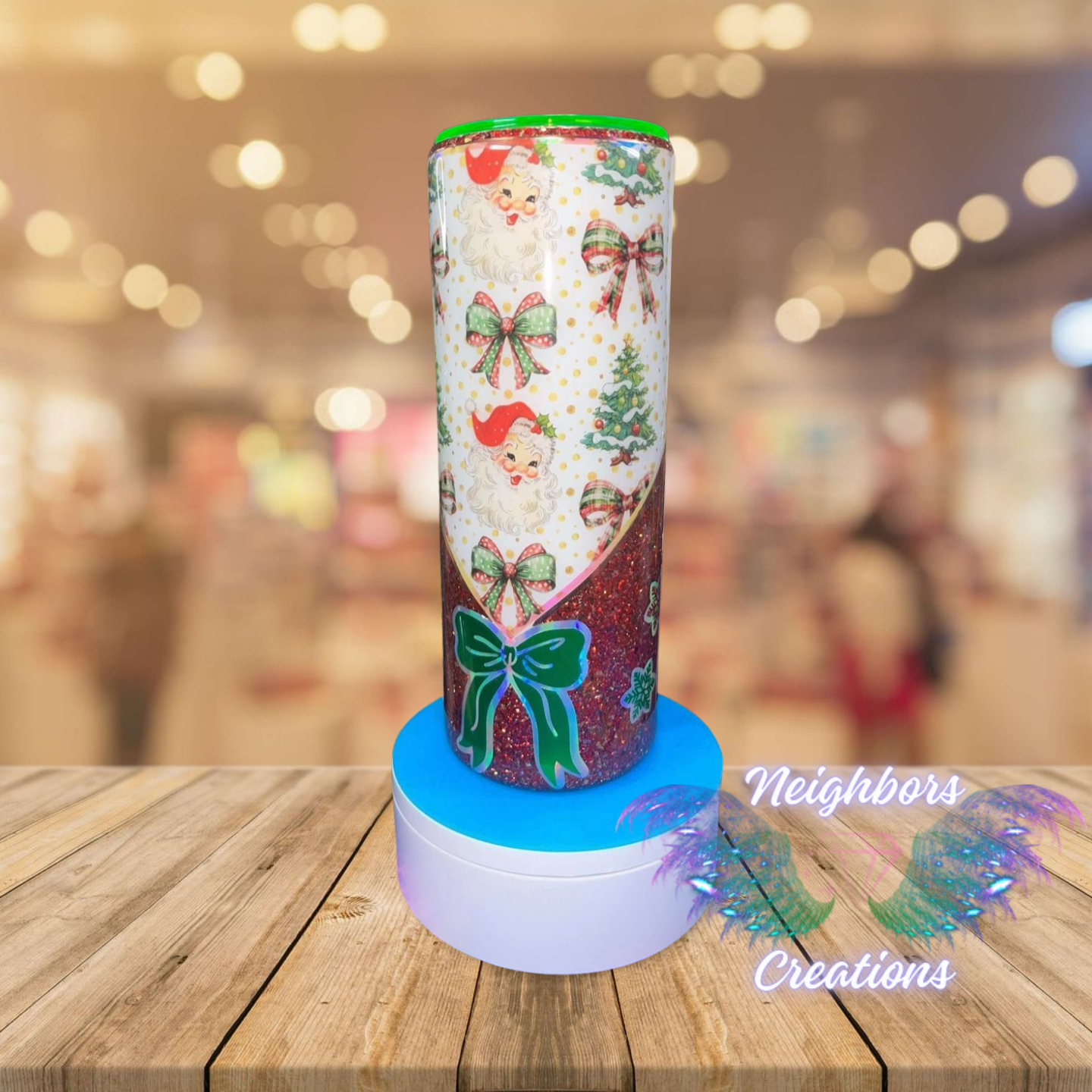 20 OZ DBL INS - Merry Christmas Tumbler With Bows