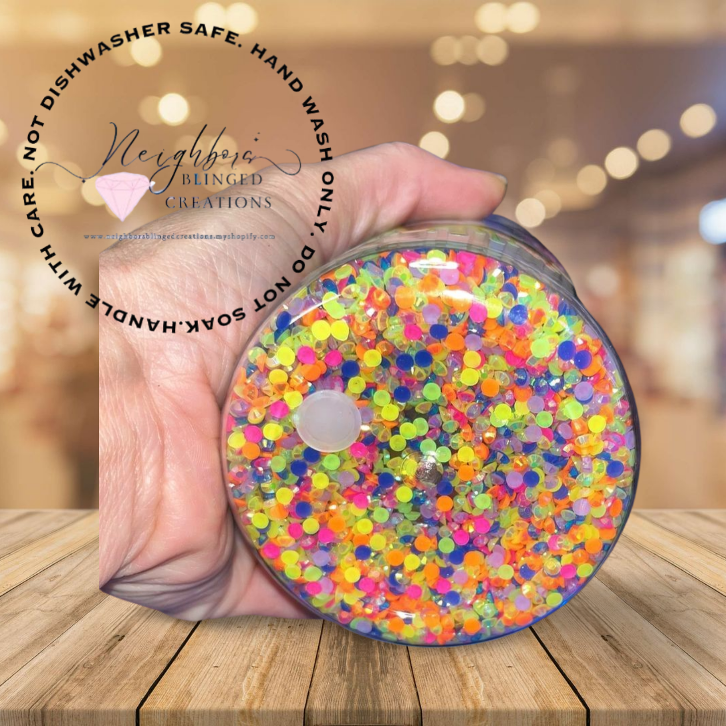 #10 - 16 Oz acrylic plastic snow globe cup