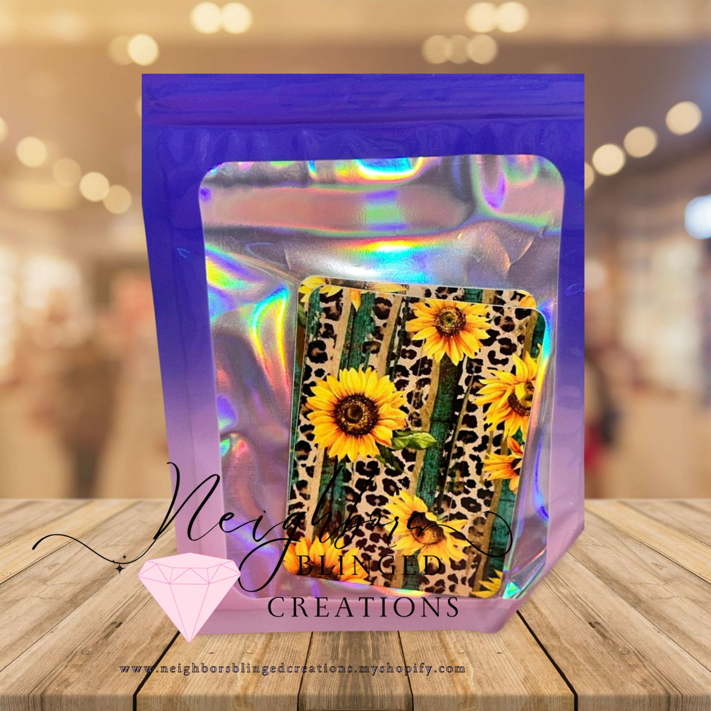 Magnets set of 2 sunflower animal print