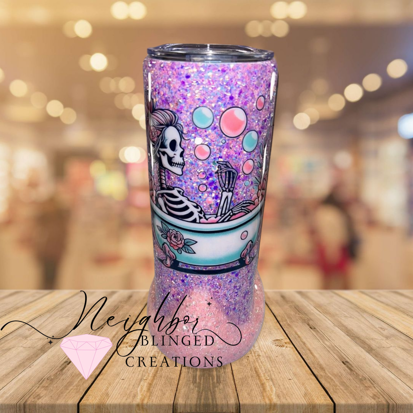 Handmade 20Oz Double Insulated Stainless Steel Sarcastically Duck Skully Tub Tumbler - Splish Splash Your Opinion Is Trash