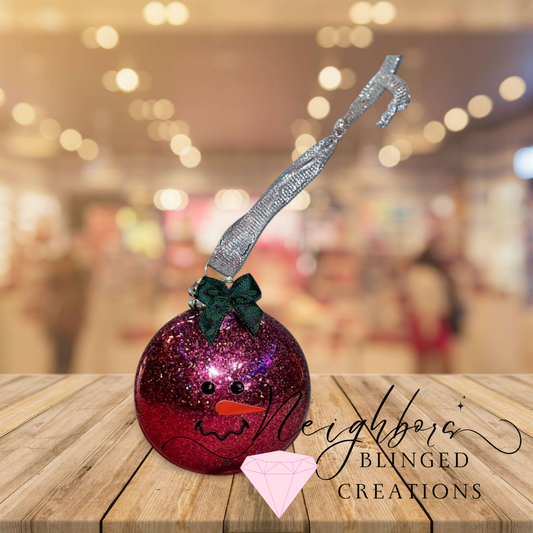 Customizable Christmas ornaments- Santa cam‘s reindeer snowman you name it I can make it. This is what they could look like.- you can get them individually or in a set please send me an email if you’re interested