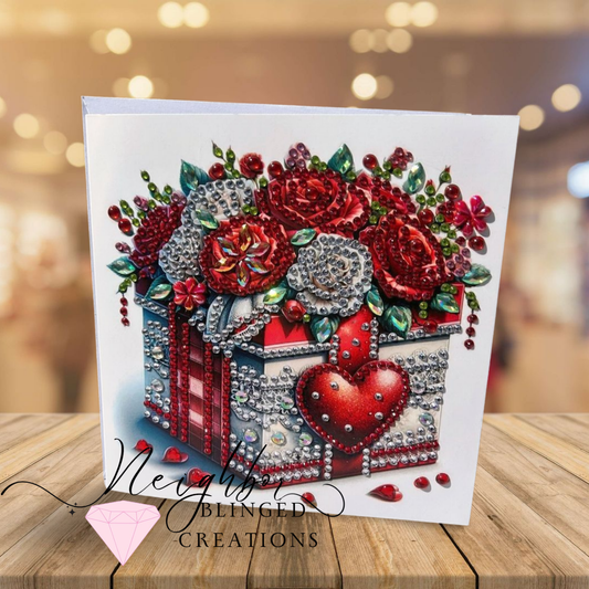Valentines Day Diamond Painting greeting card - Box of Love
