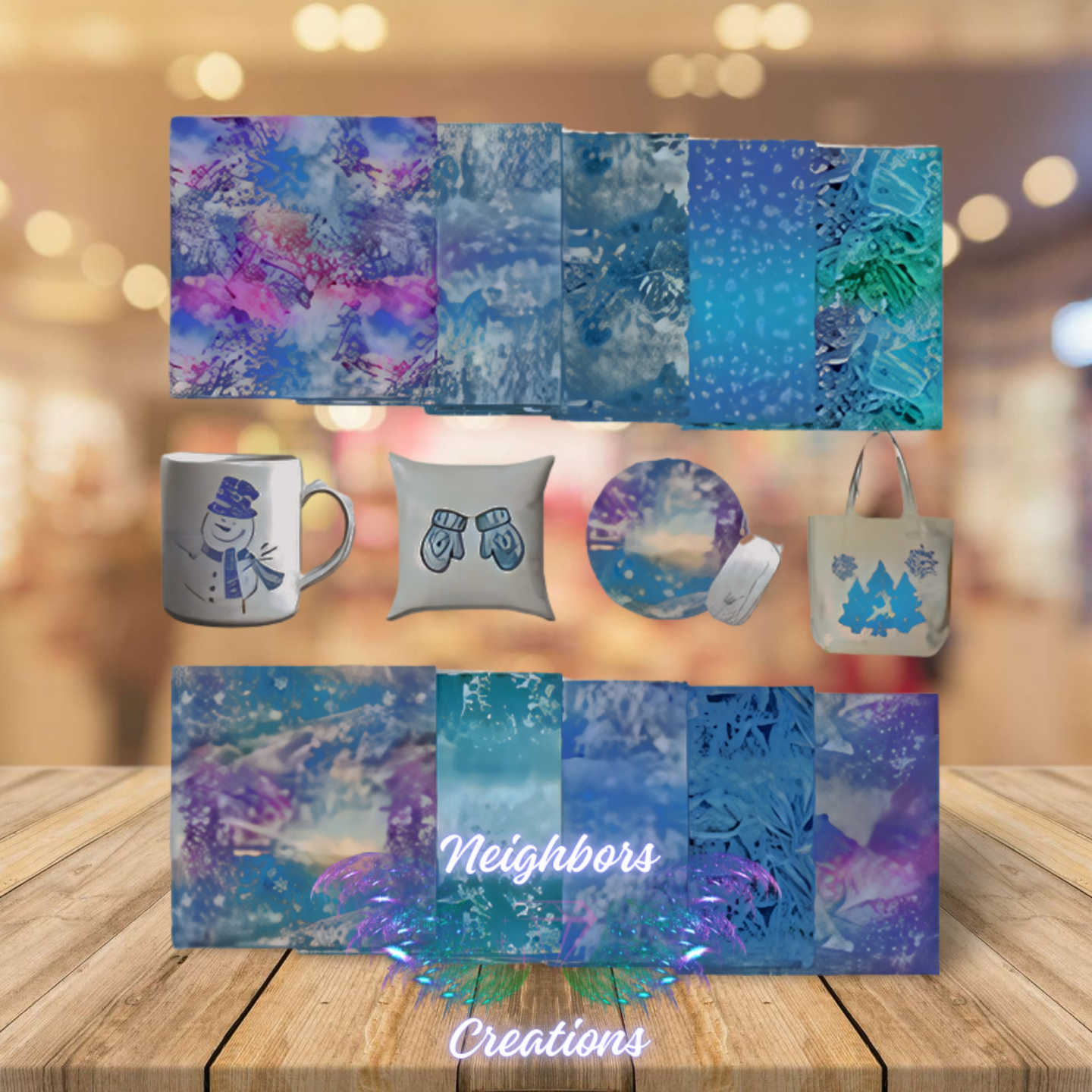 Blue Ocean N Marble HTV Vinyl - CUSTOM ORDERS ONLY