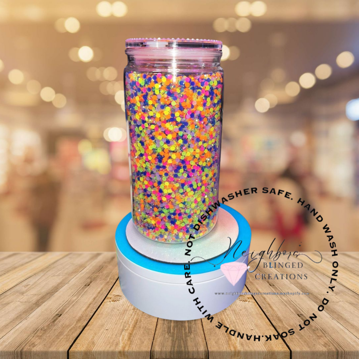 #10 - 16 Oz acrylic plastic snow globe cup