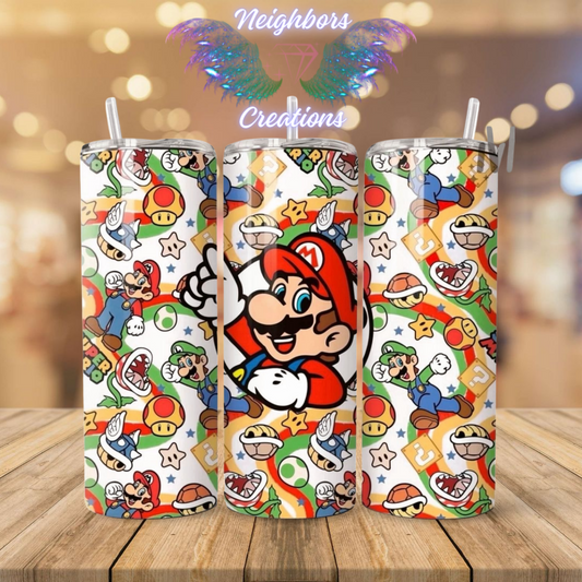 Inspired By Mario Brothers N Friends Sub Tumbler