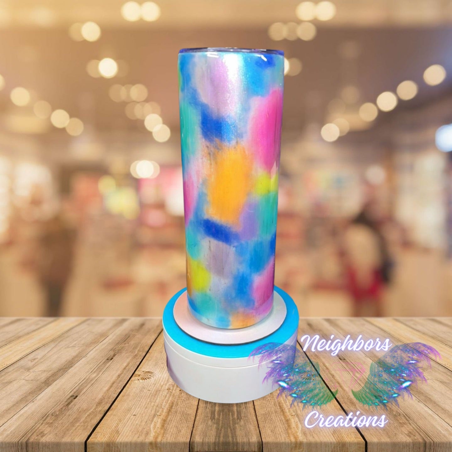 20 OZ Never Let Them Dull Your Sparkle Mica Pigment Splatter Tumbler