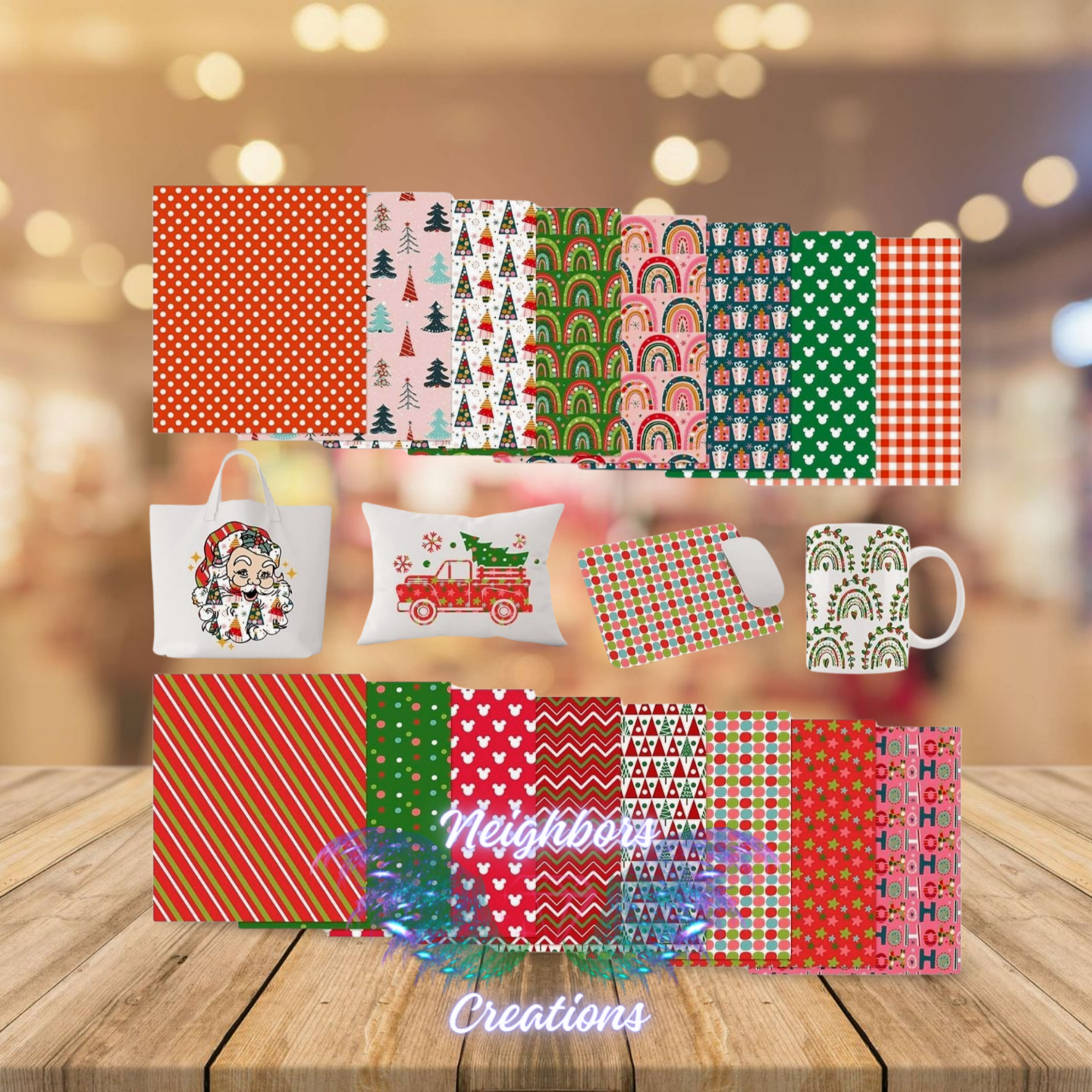 Christmas Themed HTV Vinyl FOR CUSTOM ORDERS ONLY