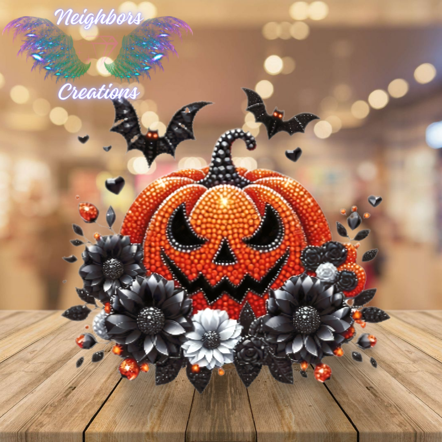 Halloween Pumpkin Embellished