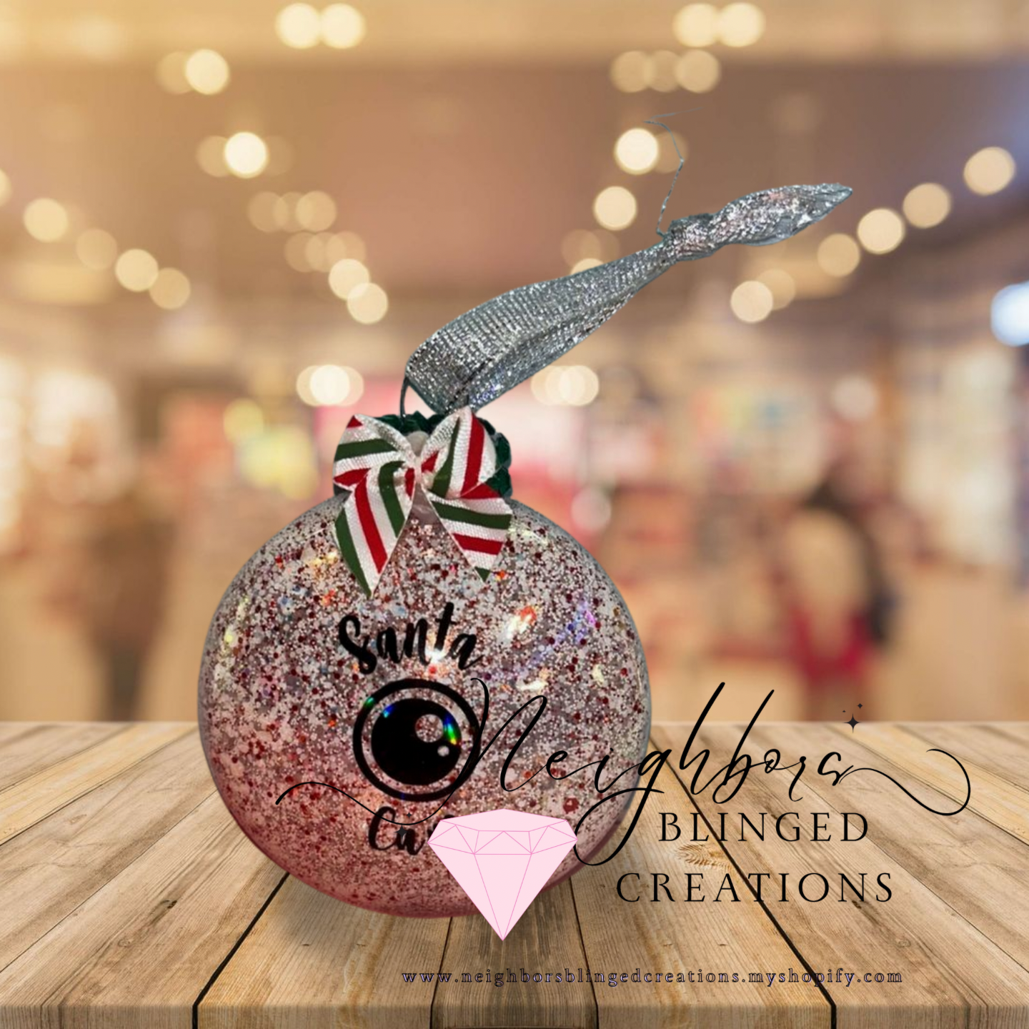 Customizable Christmas ornaments- Santa cam‘s reindeer snowman you name it I can make it. This is what they could look like.- you can get them individually or in a set please send me an email if you’re interested