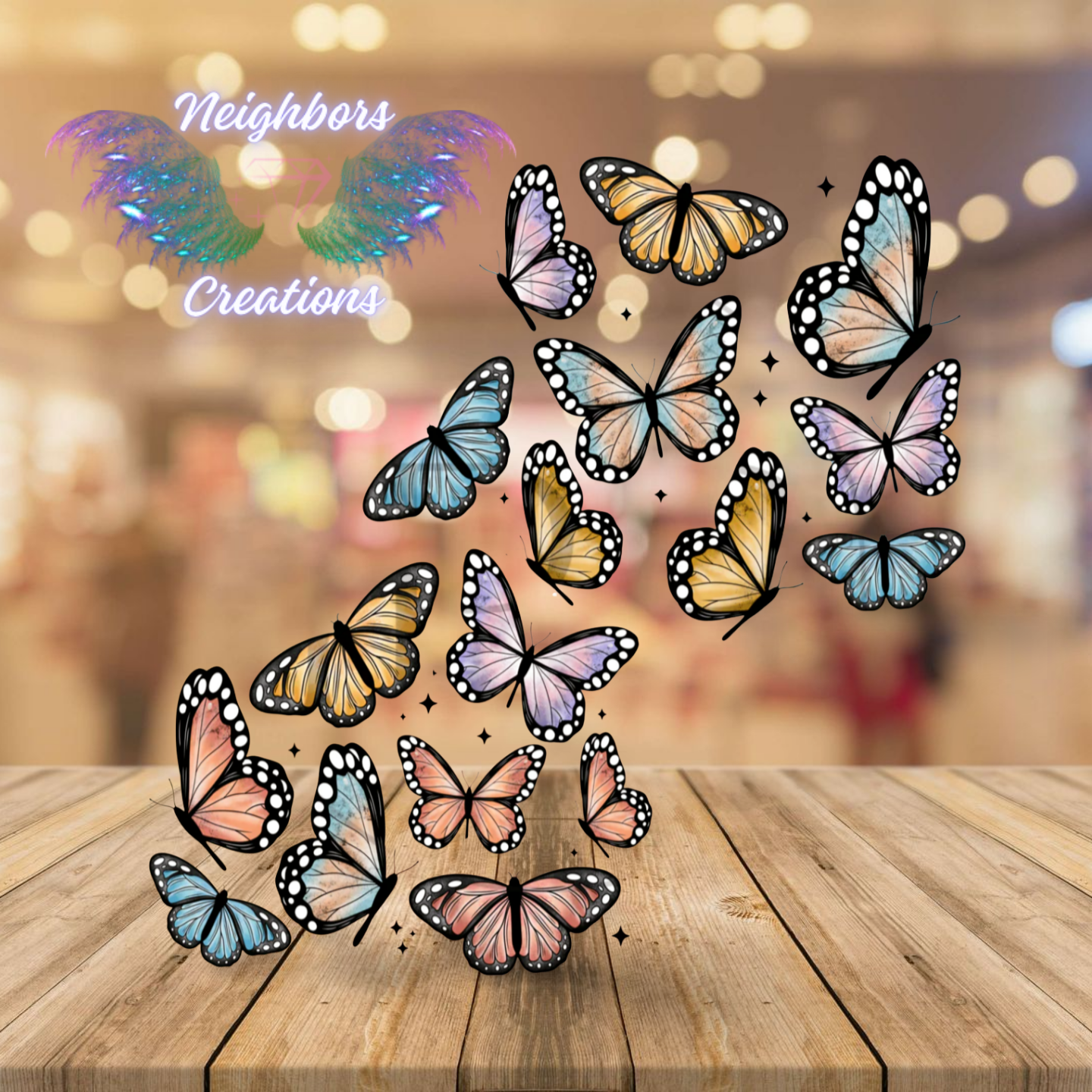 Butterfly Boutique Clear Vinyl