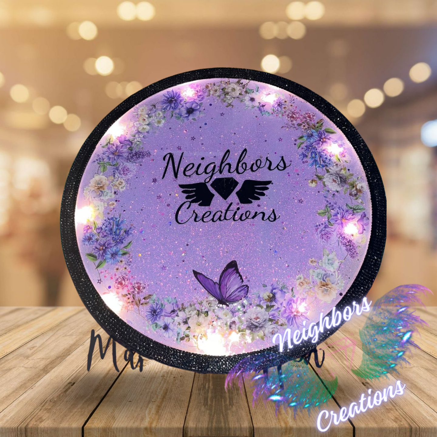 Light up Round Business Logo Sign