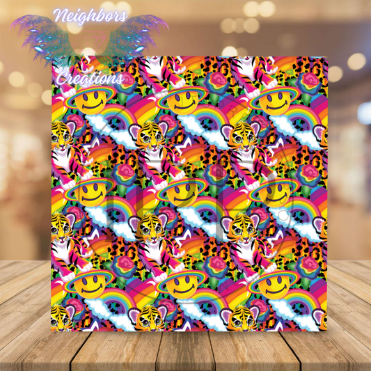 Inspired By Lisa Frank Rainbows With Smile Emoji’s Boutique Vinyl