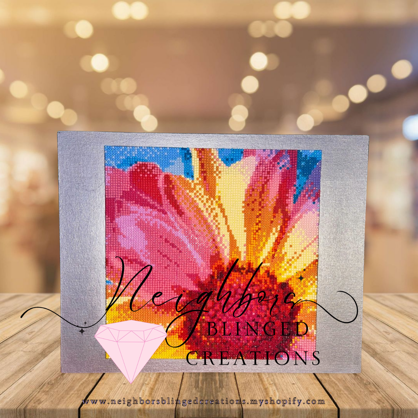 Large Diamond painting canvas- brighten, vibrant, sunflower