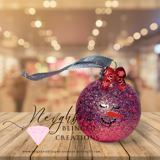 Customizable Christmas ornaments- Santa cam‘s reindeer snowman you name it I can make it. This is what they could look like.- you can get them individually or in a set please send me an email if you’re interested