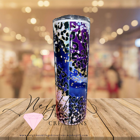 20oz Stainless steel double estimated animal,Fo glitter Tumbler