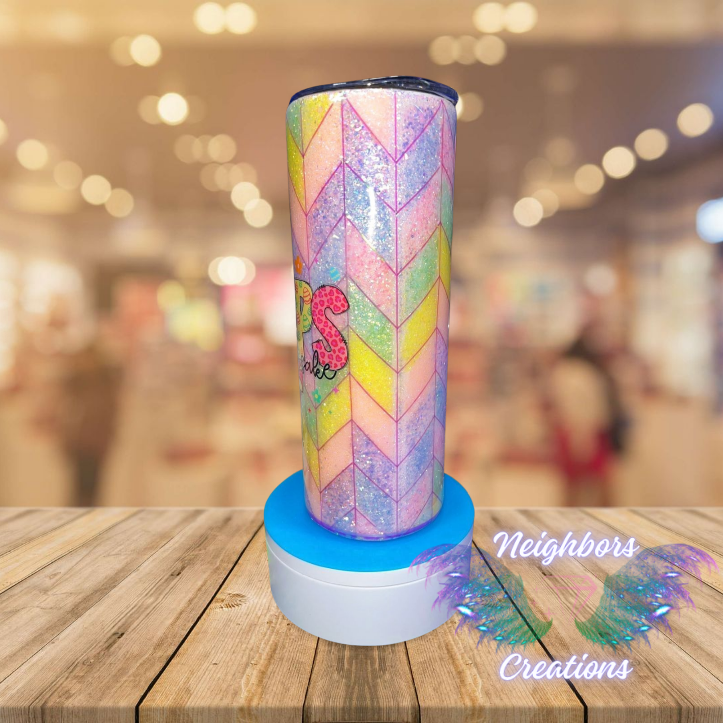 #21 - 20oz Easter Peep themed Tangram Tumbler