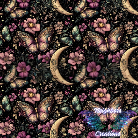 Fall Inspired Half Moons N Butterflies Boutique Vinyl