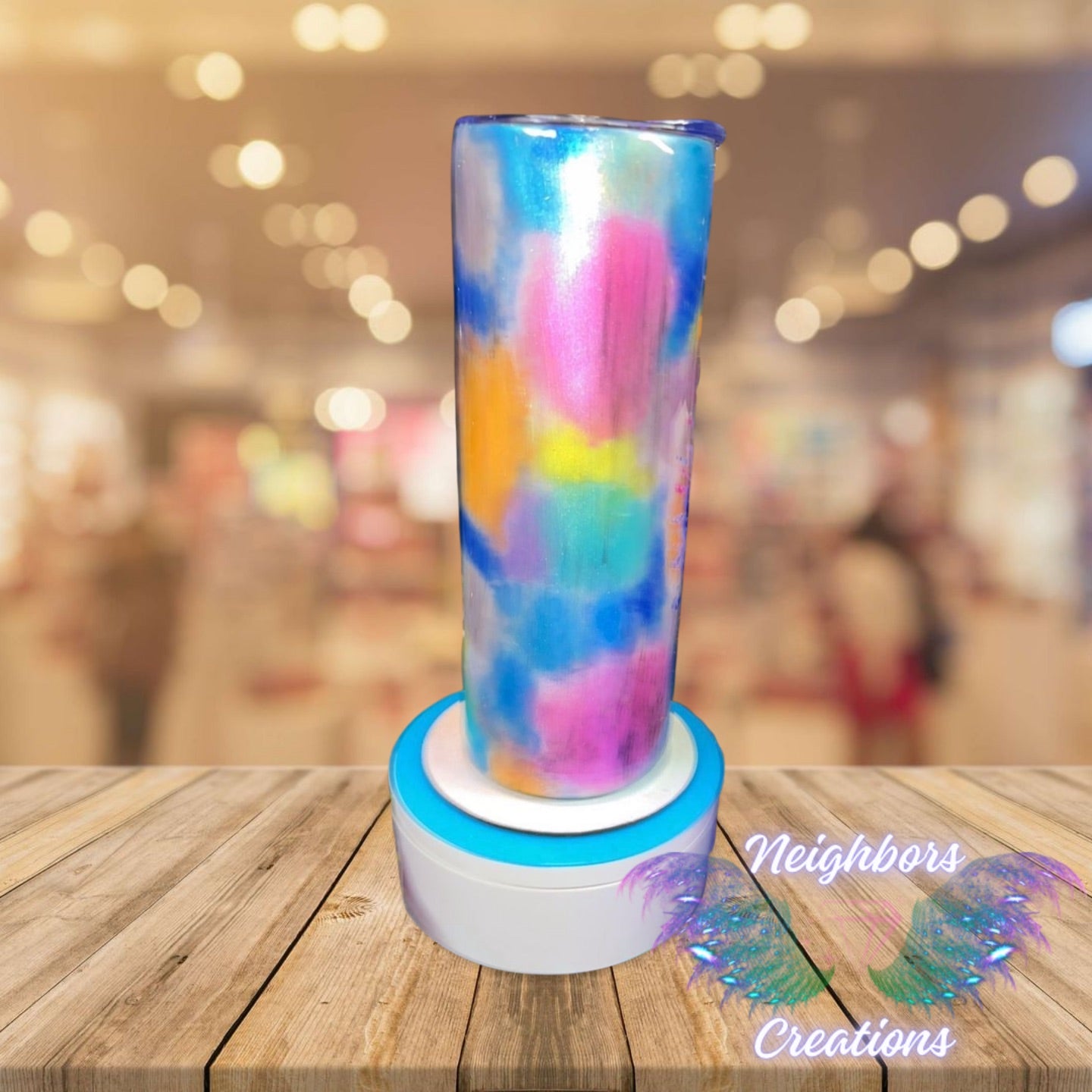 20 OZ Never Let Them Dull Your Sparkle Mica Pigment Splatter Tumbler