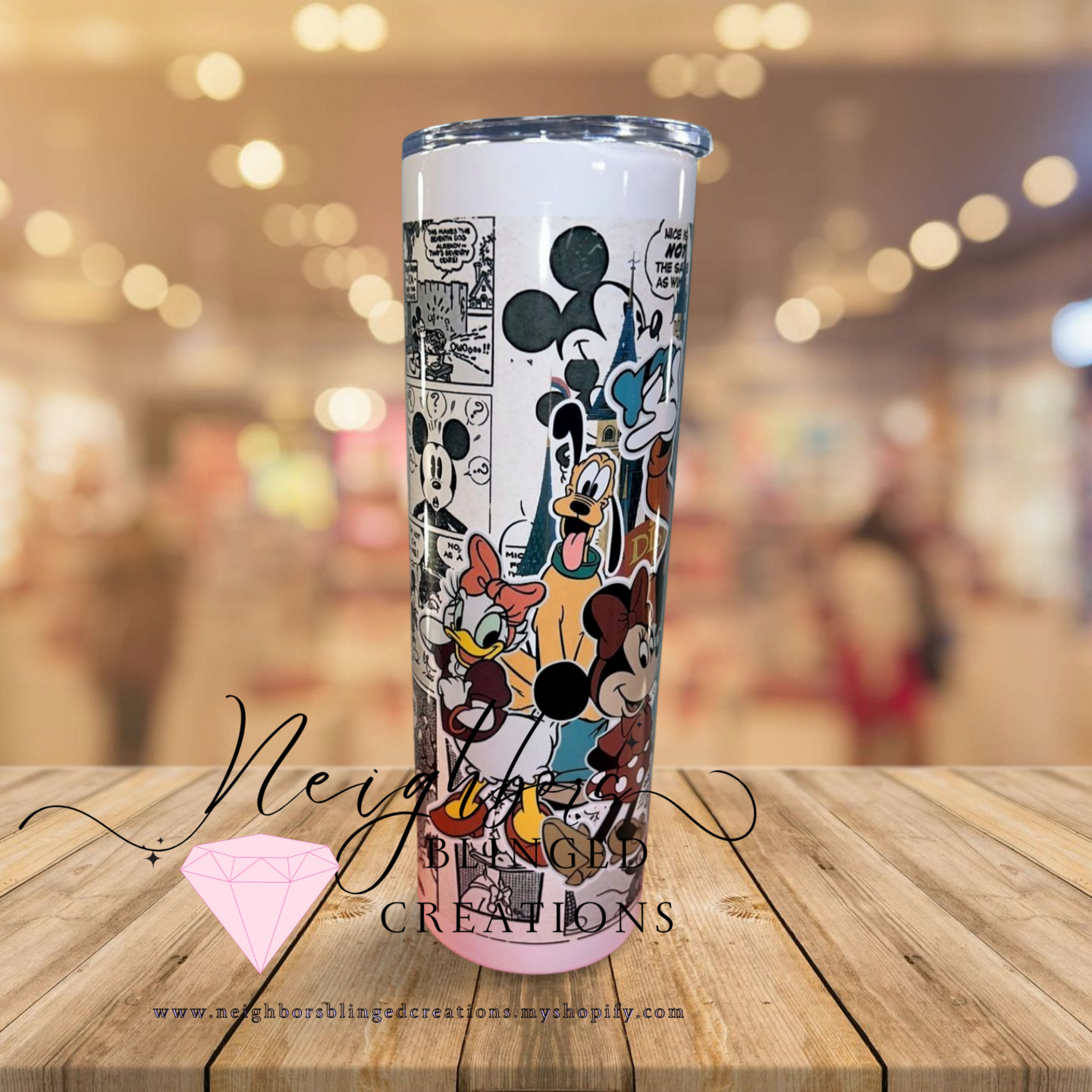 30oz Stainless steel doubled comic book themed print
