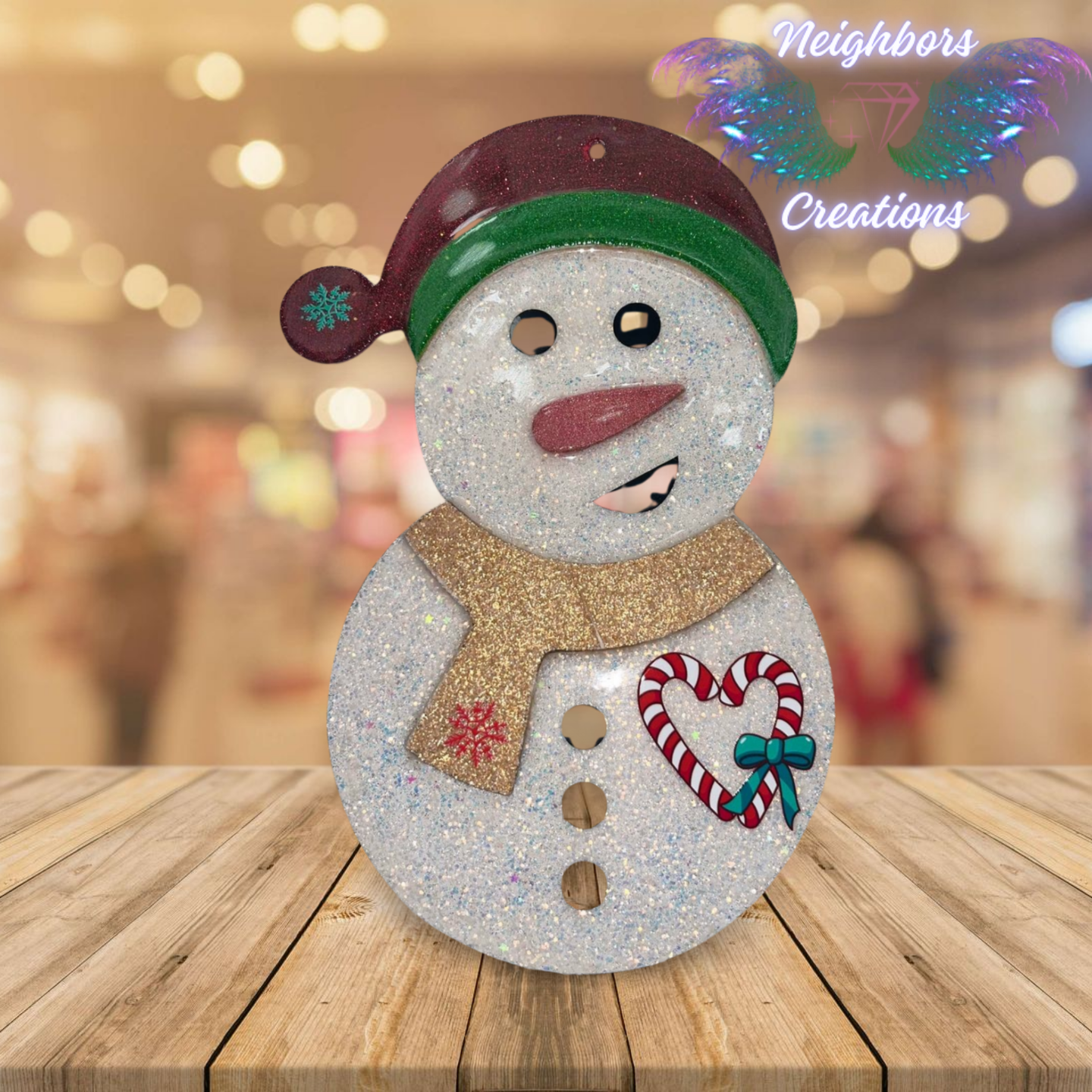 Christmas Themed Snowman Wall Hanger