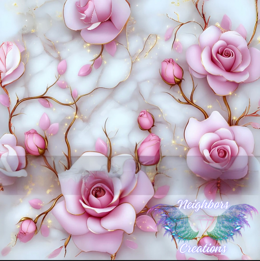 Pink Roses Boutique Vinyl
