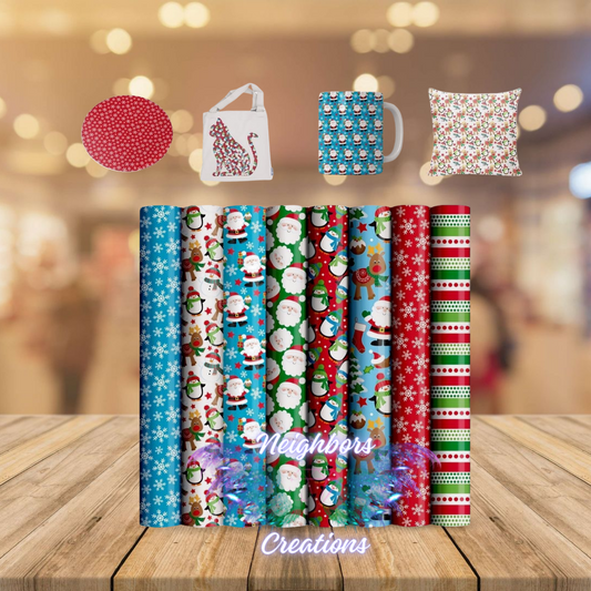 Christmas Themed HTV Vinyl - FOR CUSTOM ORDERS ONLY