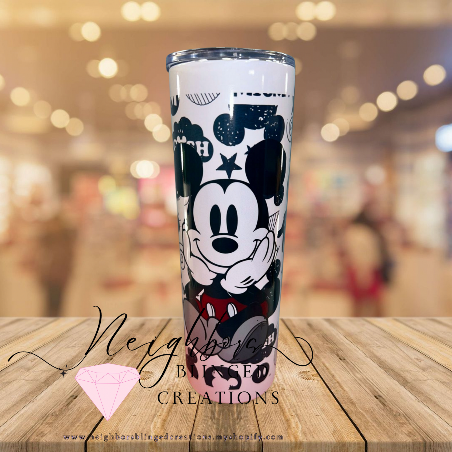 30oz Stainless steel doubled comic book themed print