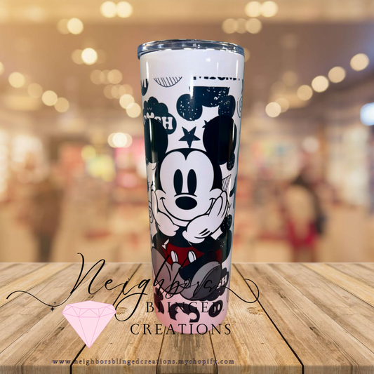 30oz Stainless steel doubled comic book themed print