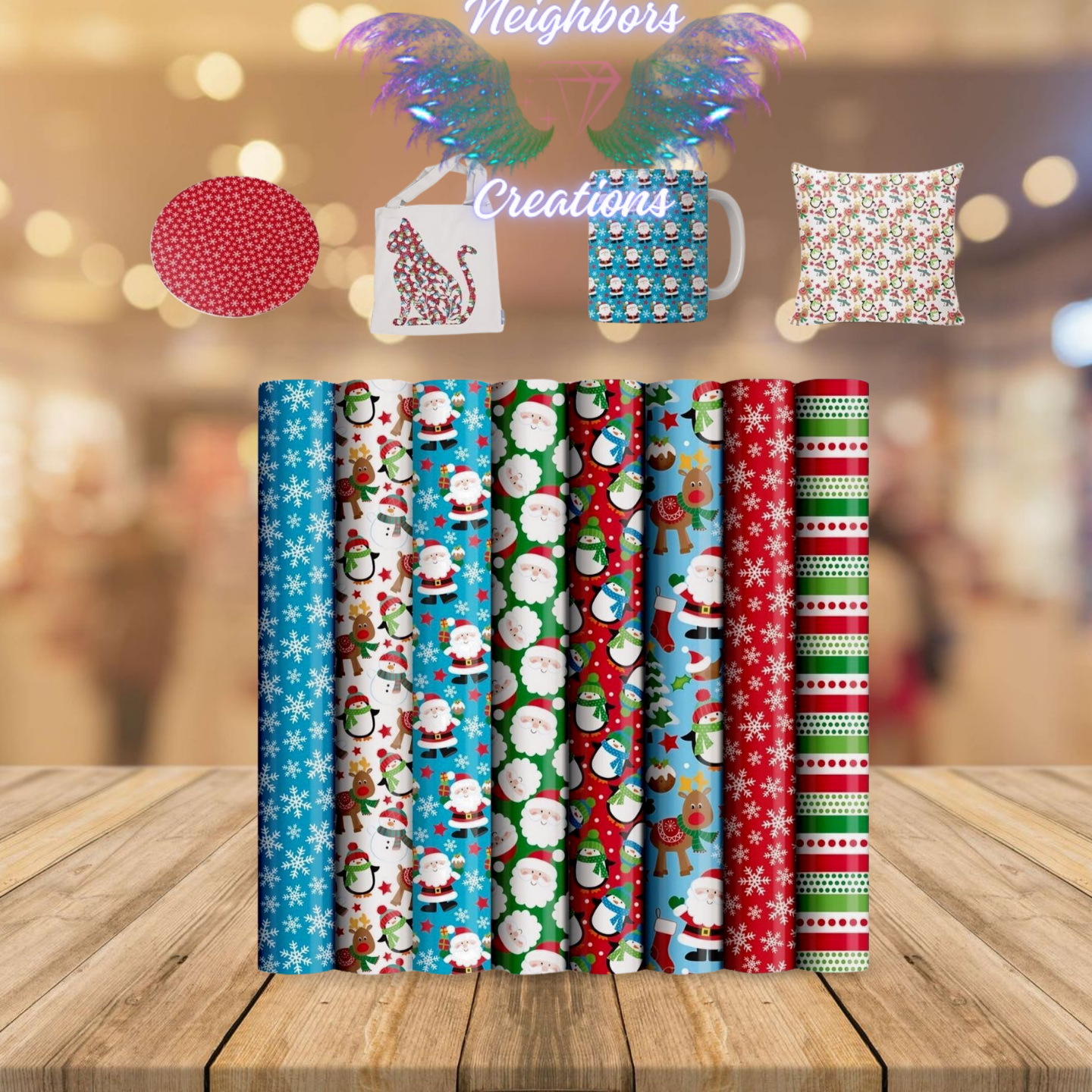 Christmas Patterns HTV Vinyl- custom orders only