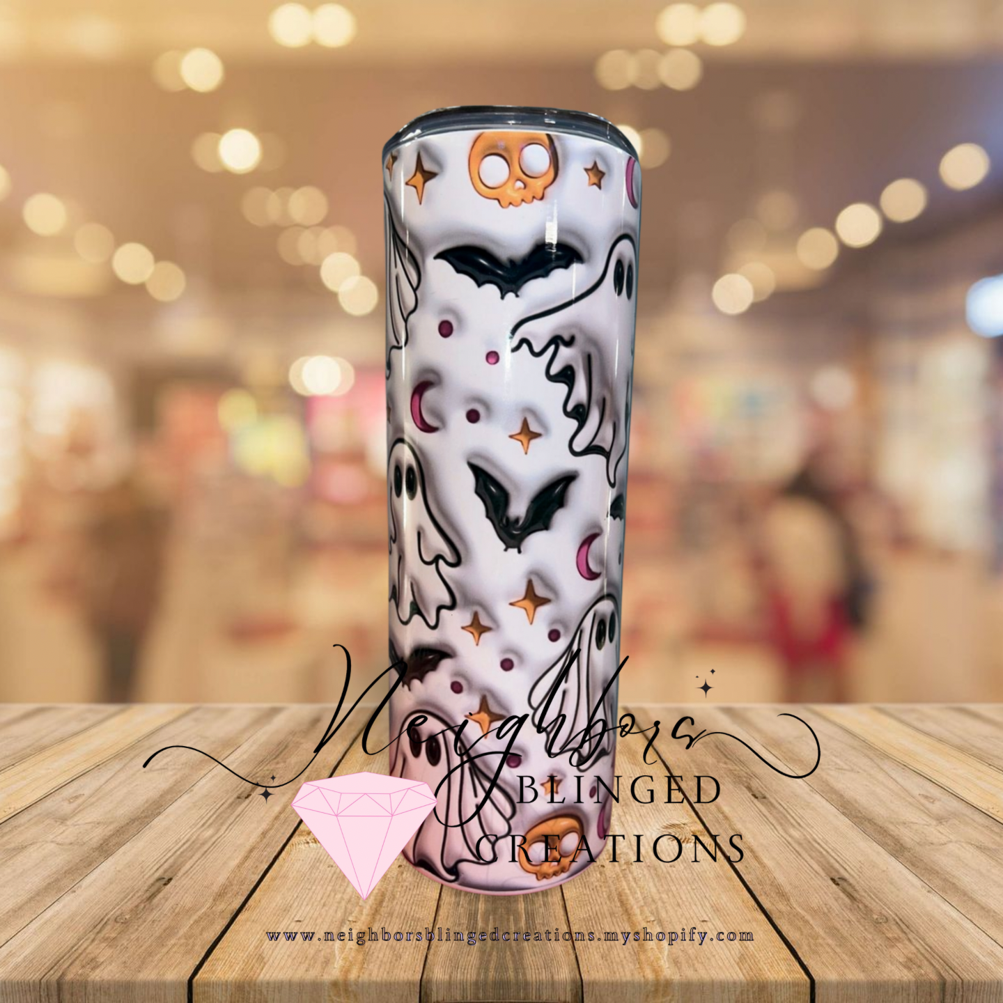 20oz Stainless steel double installed 3-D print bulky Halloween